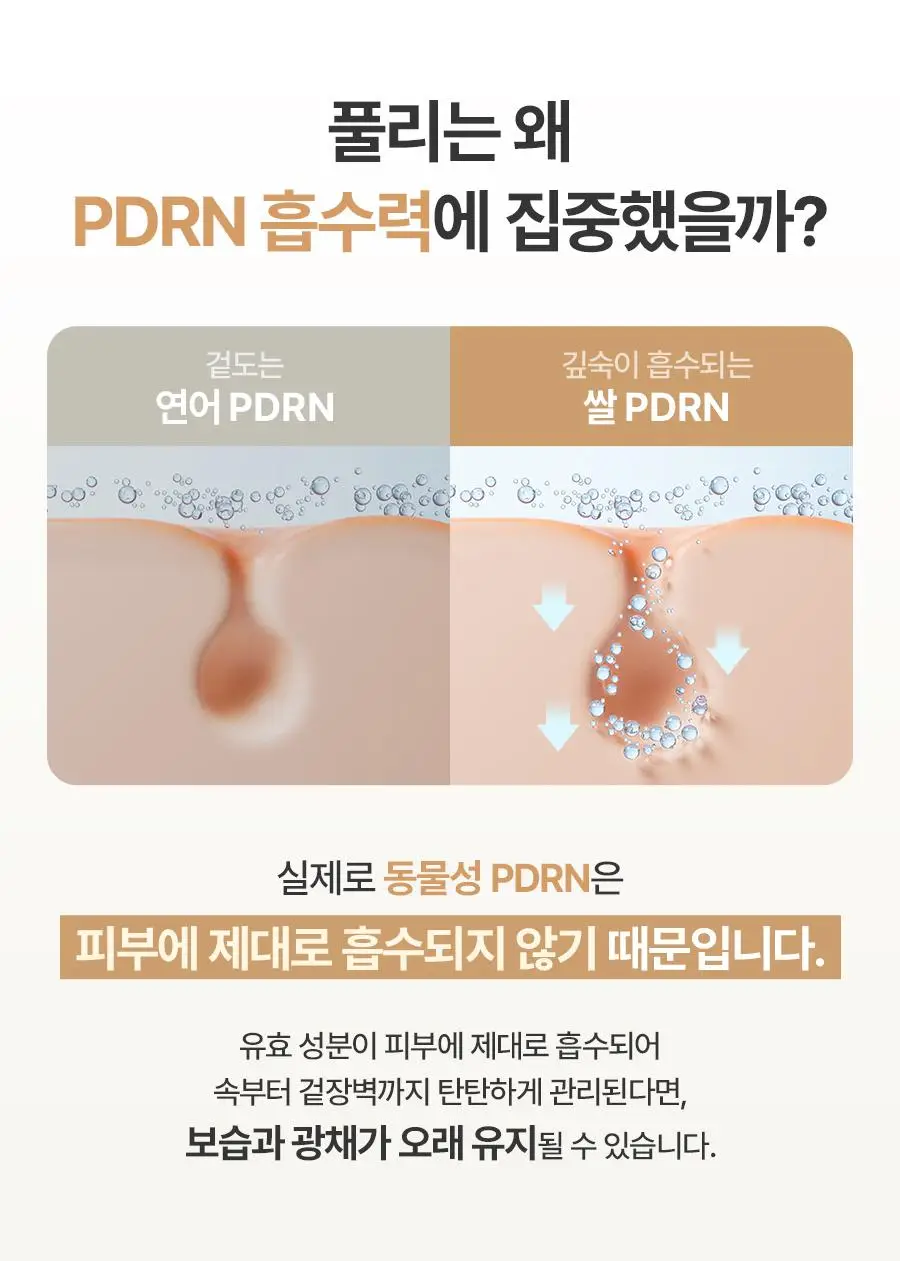 [동안광채] 풀리 쌀 PDRN 광채 세럼 50ml 상세페이지 3